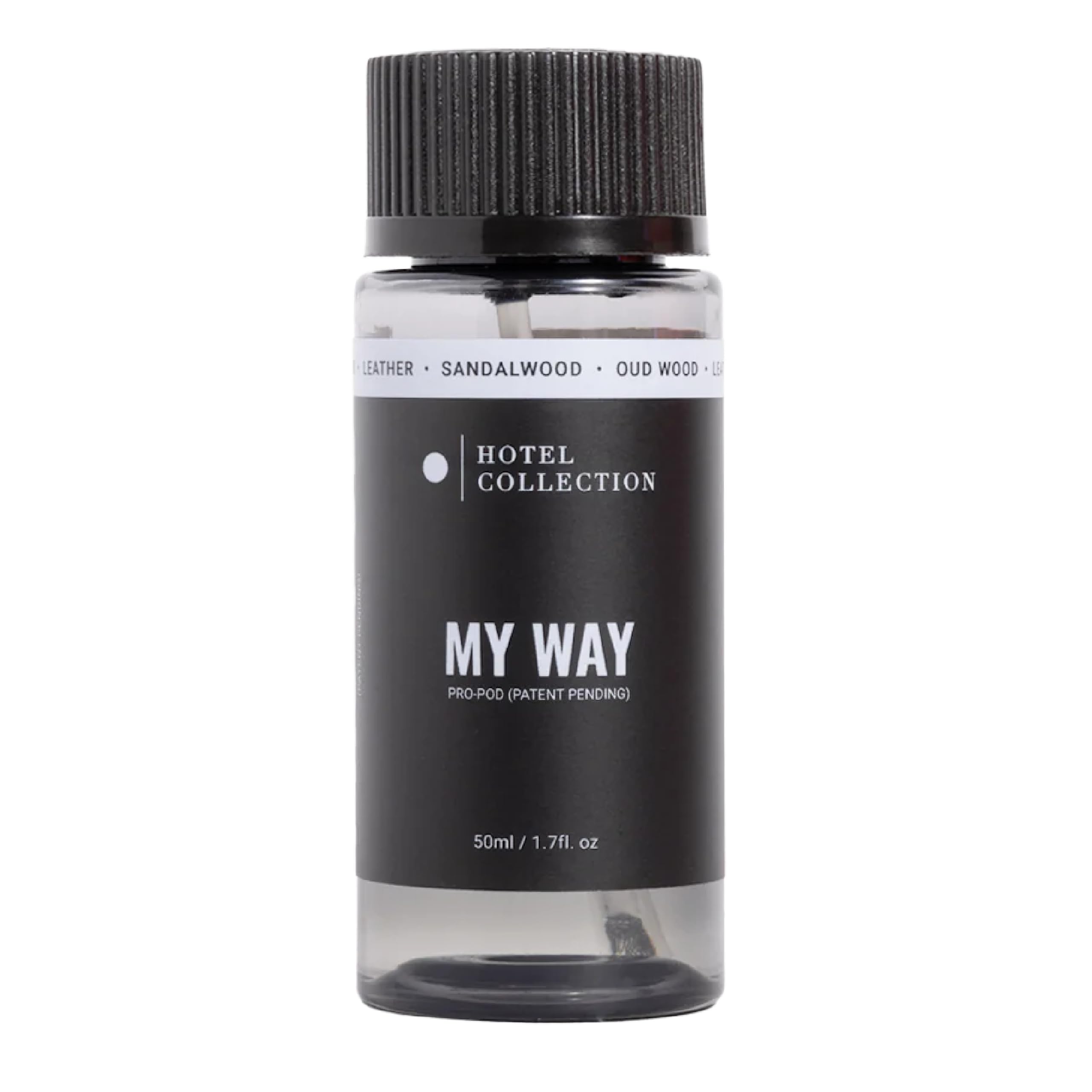 Hotel Collection My Way front packaging showing elegant bottle and brand benefit