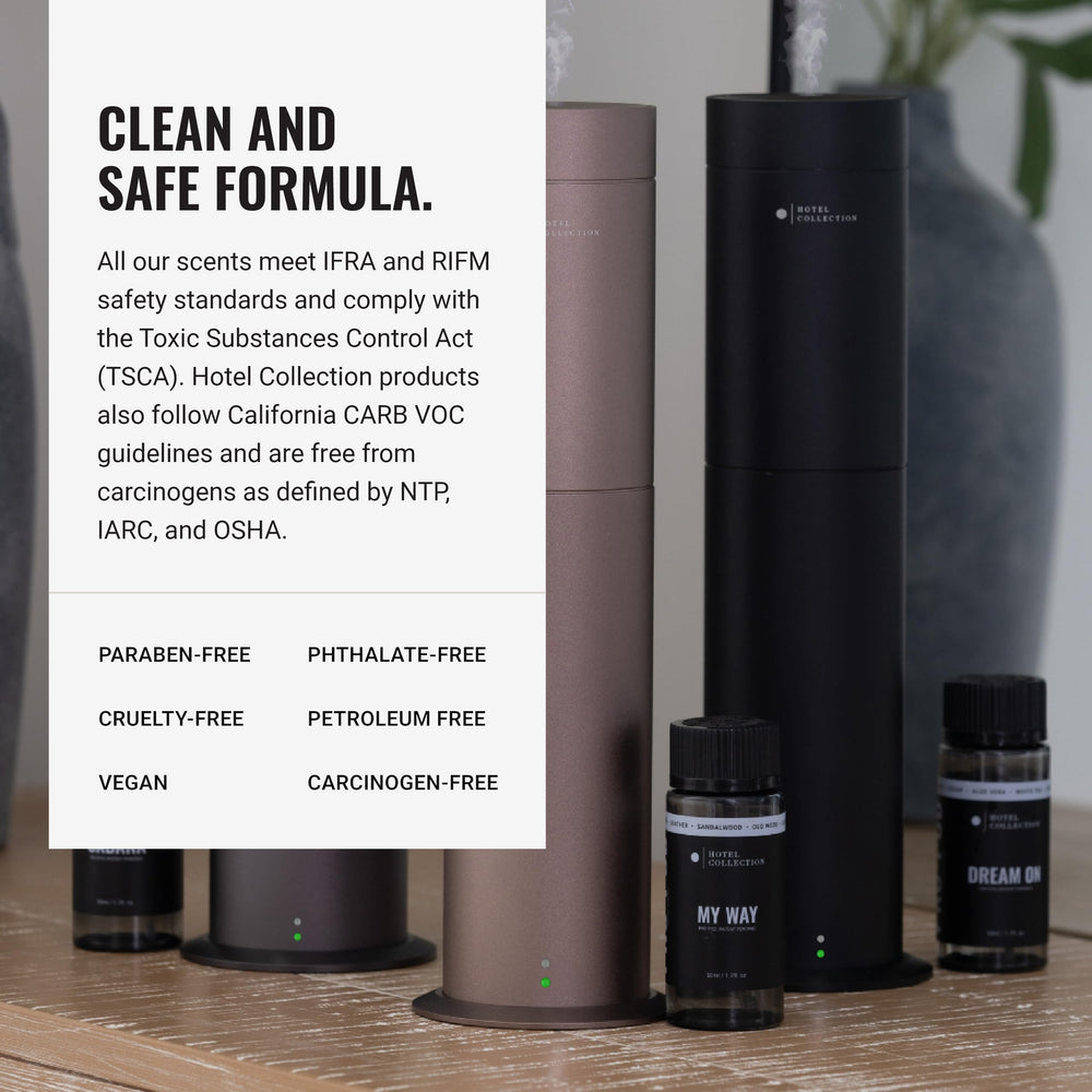 Hotel Collection My Way 50ml beside a ruler for clear size and portability benefit