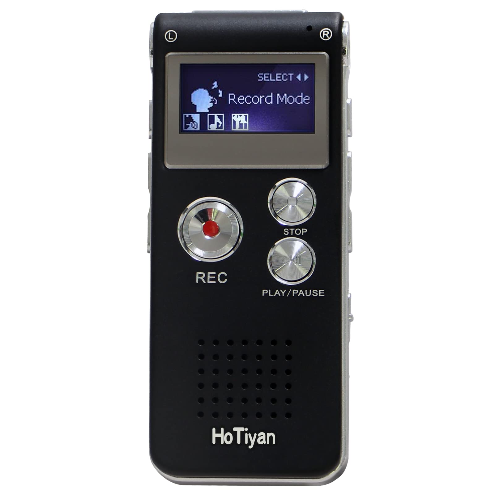 HoTiyan front view showing compact recorder and benefit clear controls