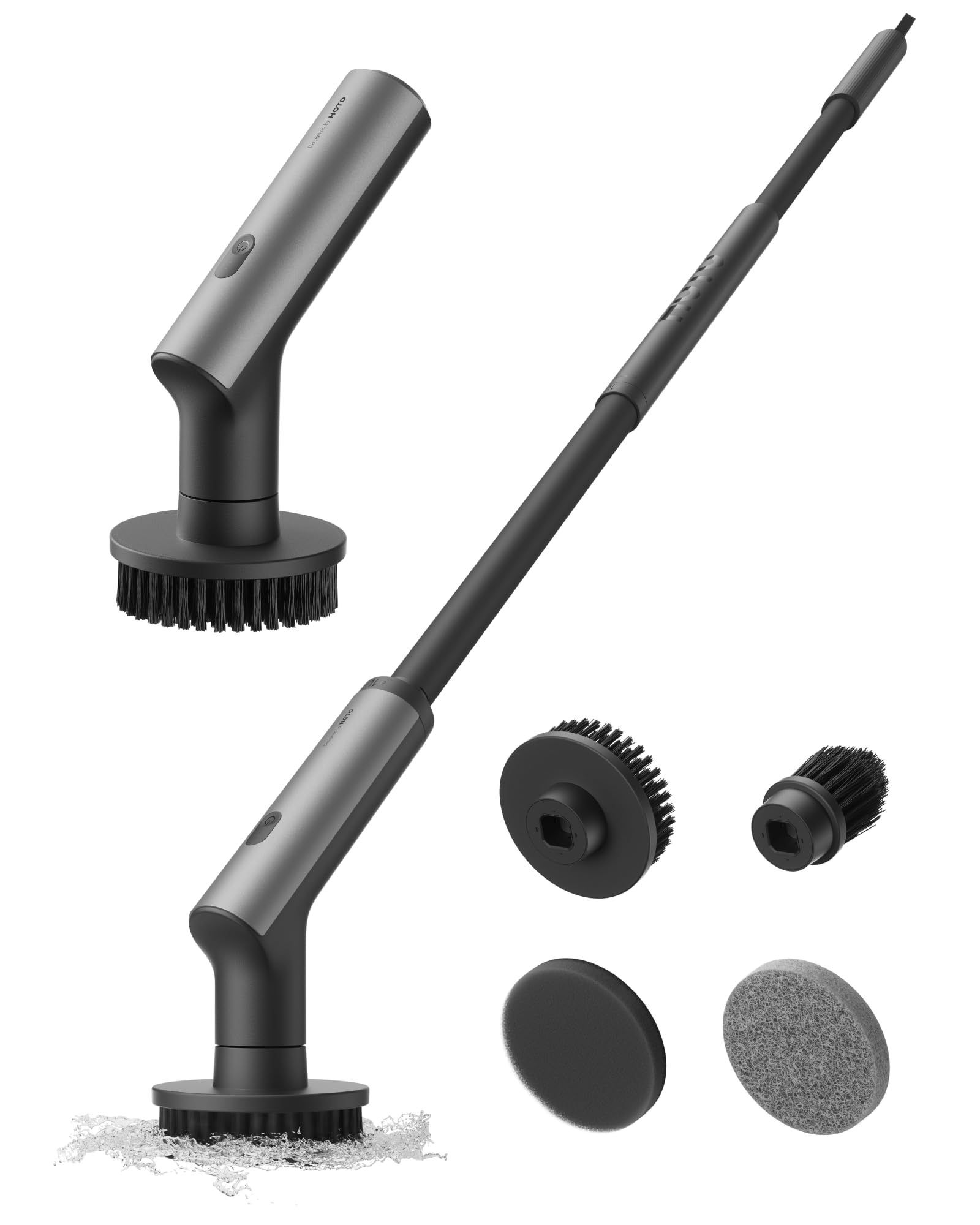 HOTO Swift front view showing unit and included accessories for quick cleaning