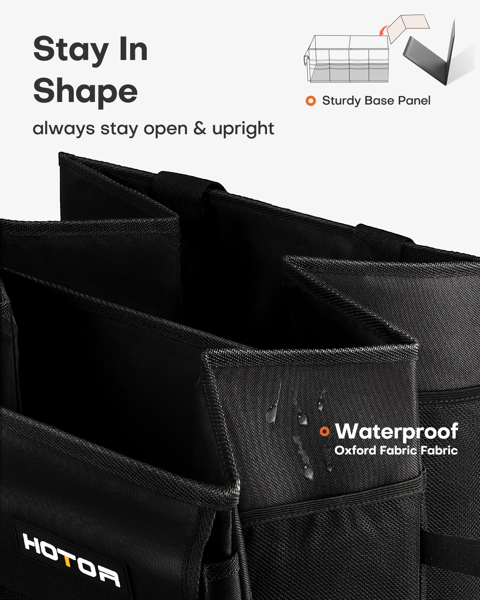 HOTOR thickened base panel detail for stable, sag-free support