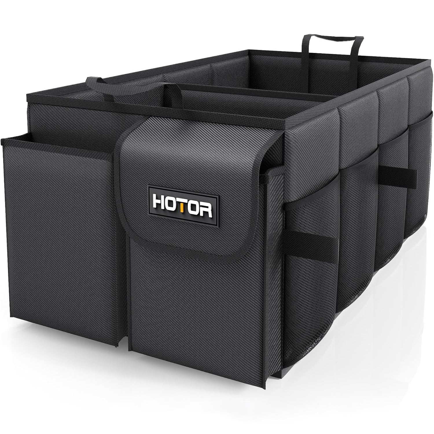 HOTOR top-down view revealing two large compartments for organized storage