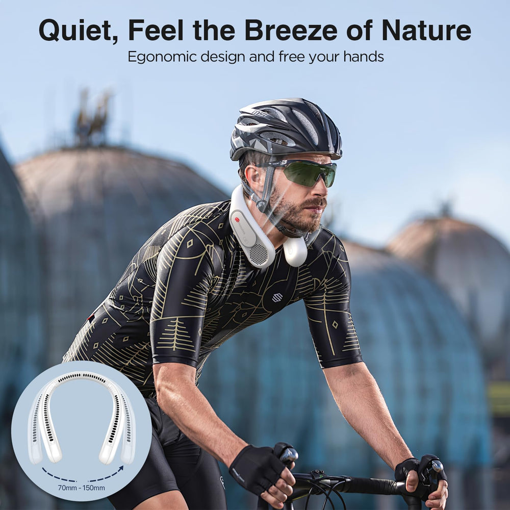 Hotsales neck fan charging port view showing rechargeable convenience