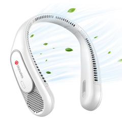 Hotsales neck fan front view showing bladeless design and comfortable fit