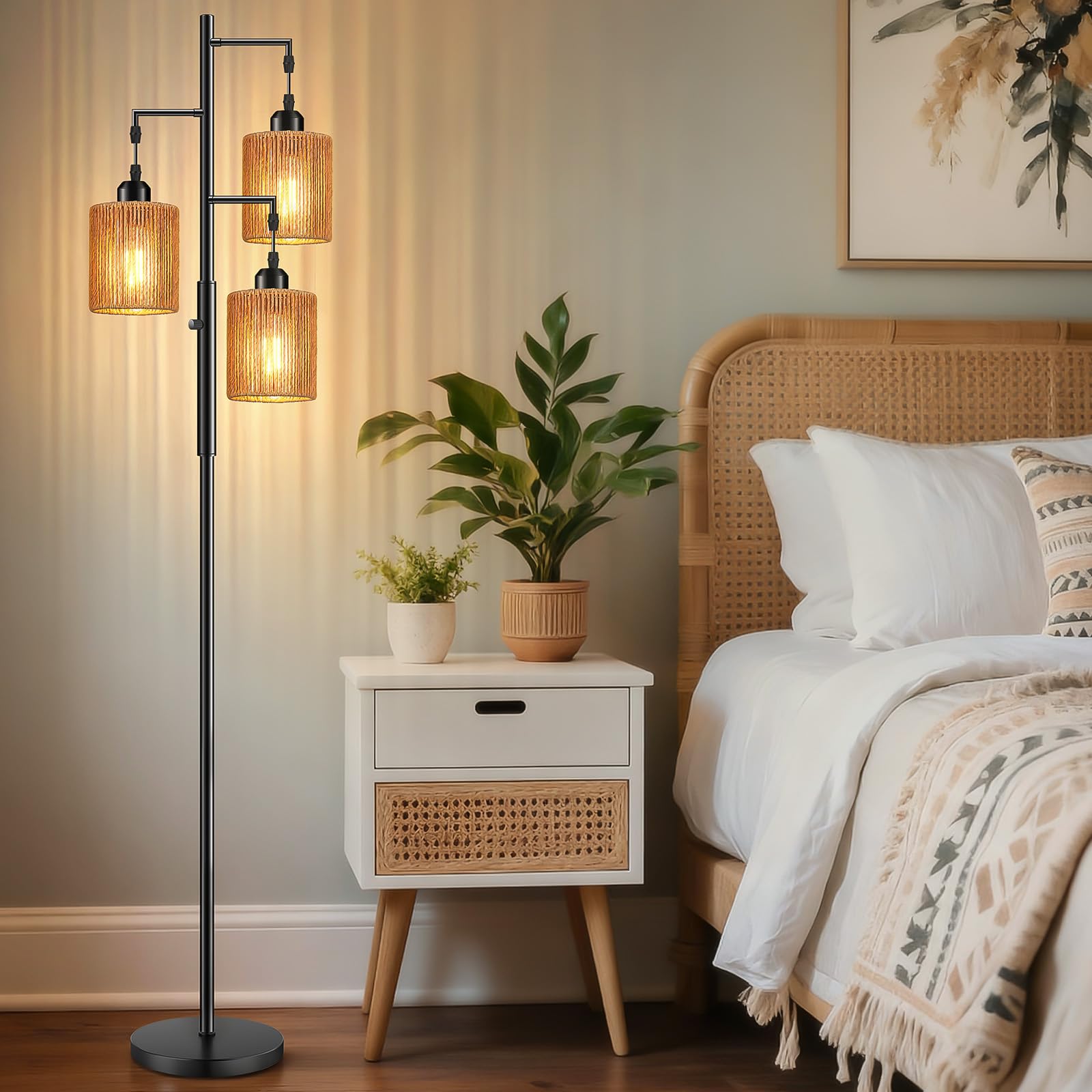 Hotsonic three included 6W E26 LED bulbs that deliver warm 2700K light immediately