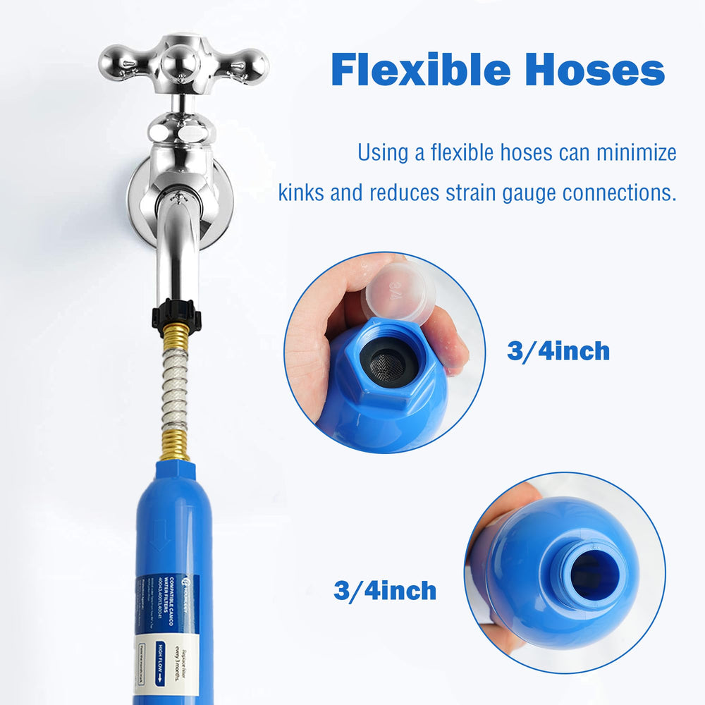 Hourleey flexible hose protector detail prevents kinks and preserves hose connections