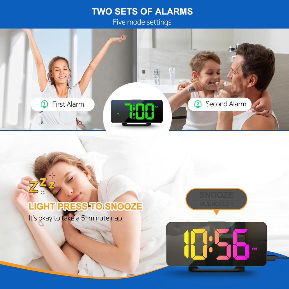 Hournor scale comparison with smartphone showing compact bedside size