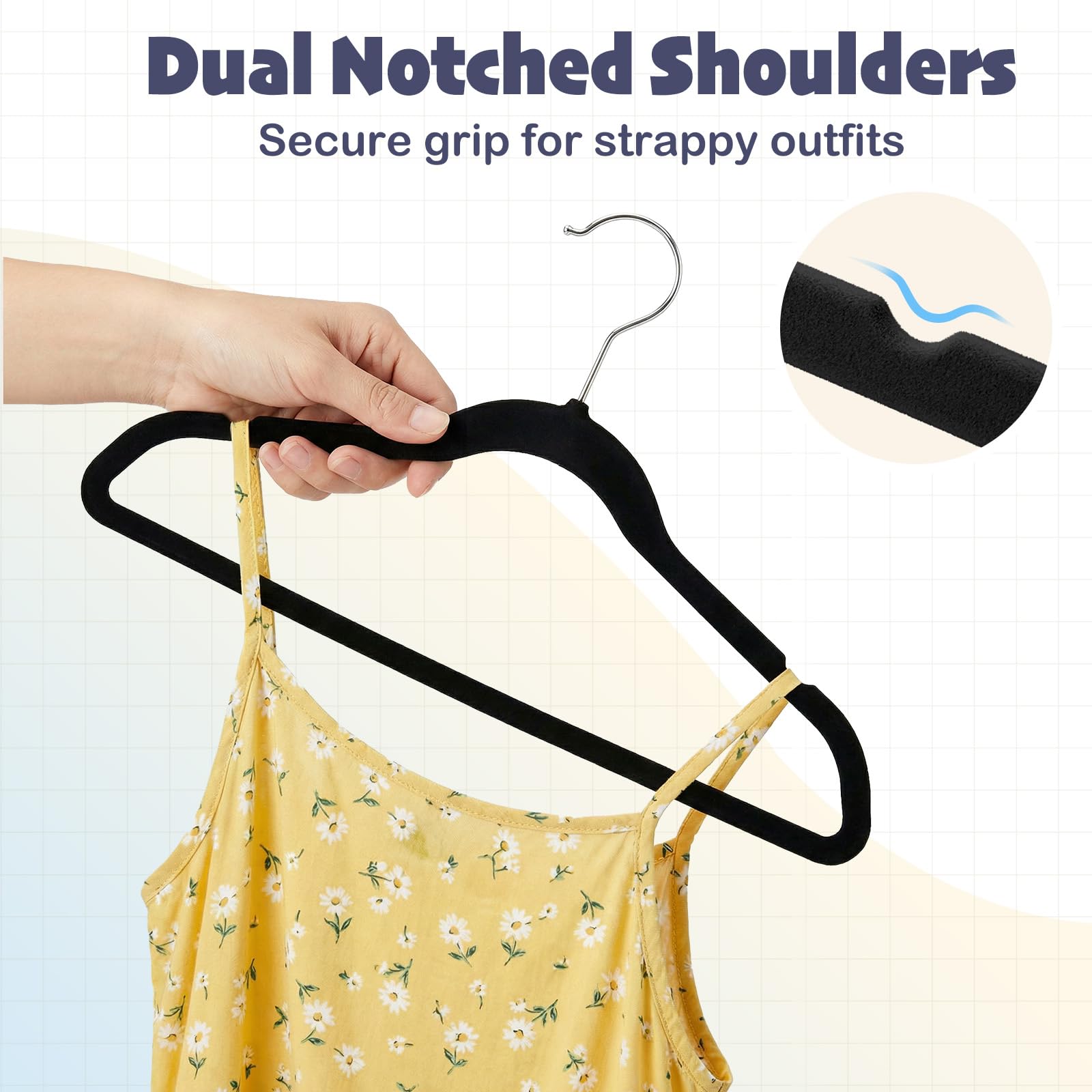 HOUSE DAY hanger holding chunky sweater to show 10-pound capacity