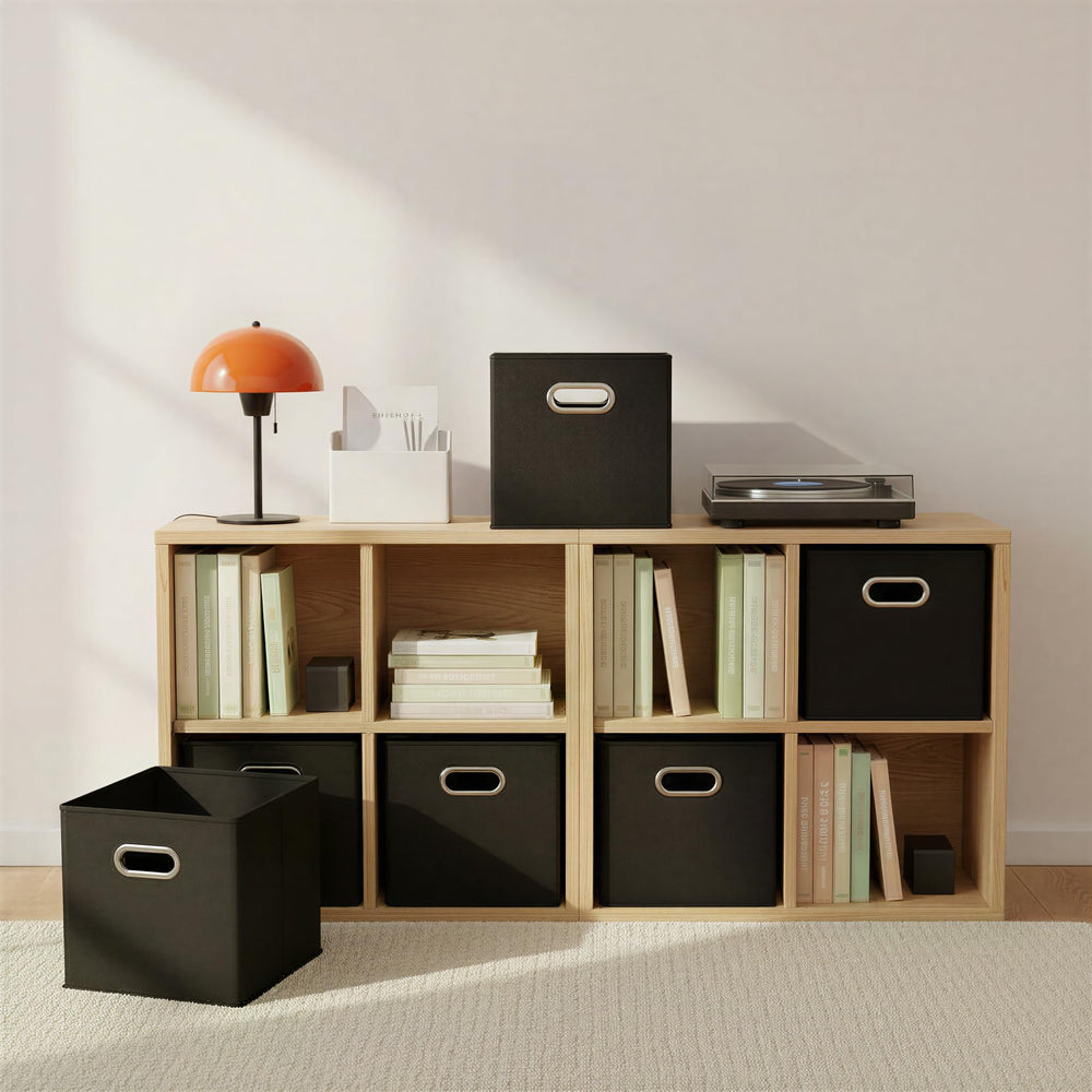 Household Essentials open bin with books and toys showing versatile storage