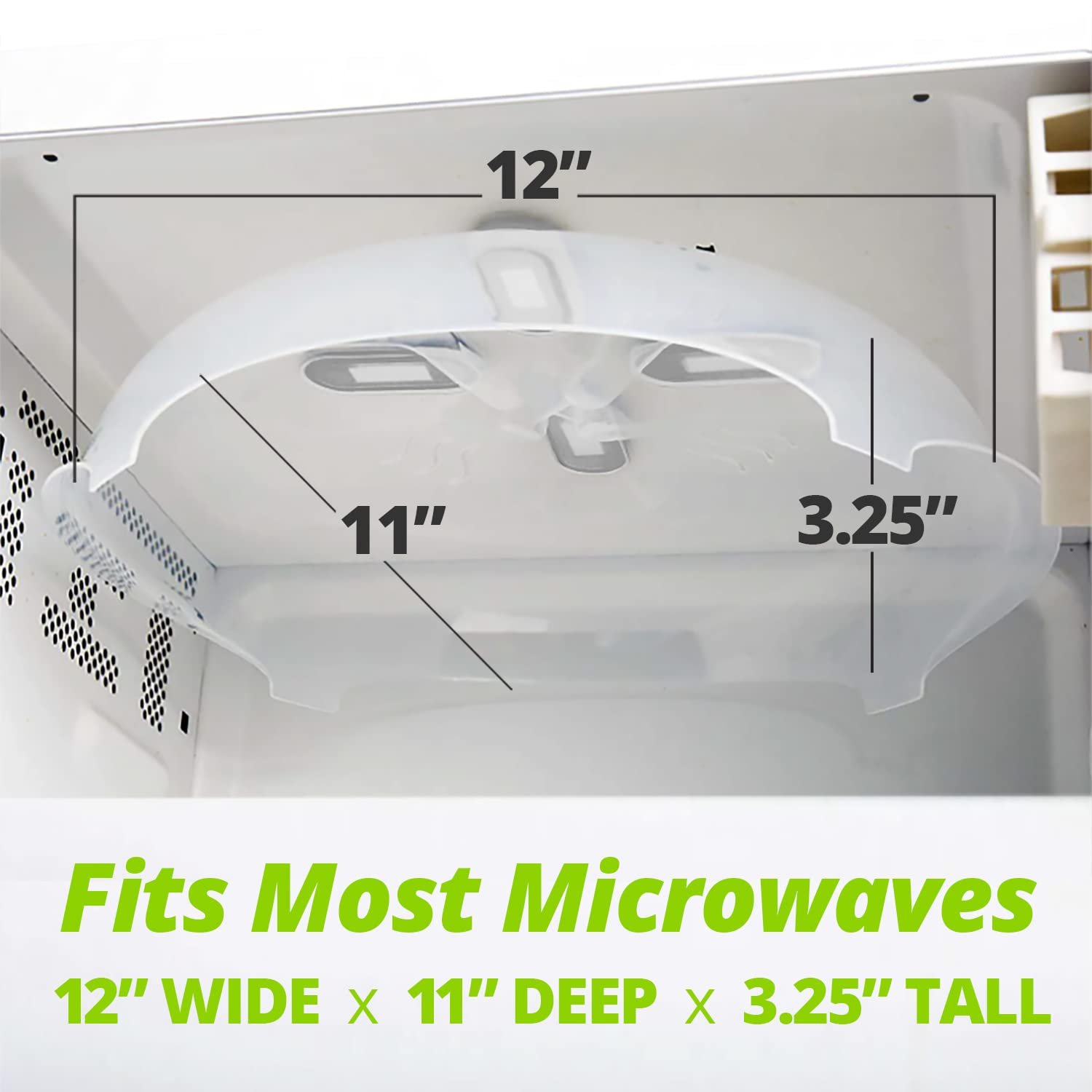 HOVER COVER attached to microwave ceiling with magnets for easy access
