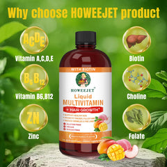 HOWEEJET label closeup highlighting ingredients and certified GMP quality assurance
