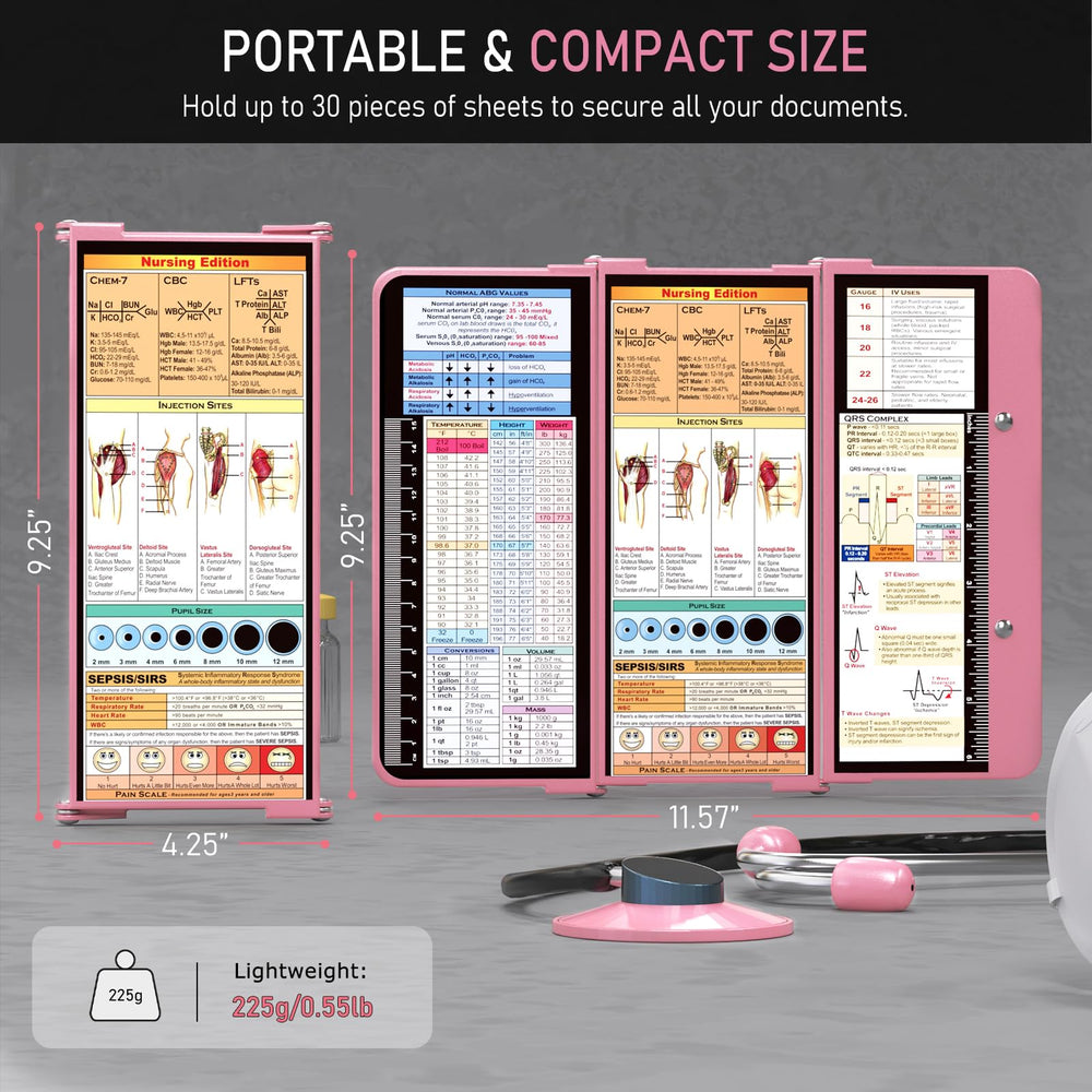 HOZOL clipboard folded to pocket size demonstrating compact portability and quick access