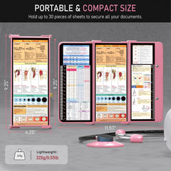 HOZOL clipboard folded to pocket size demonstrating compact portability and quick access