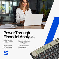 HP 12C display demonstrating numeric stack and results for clear verification