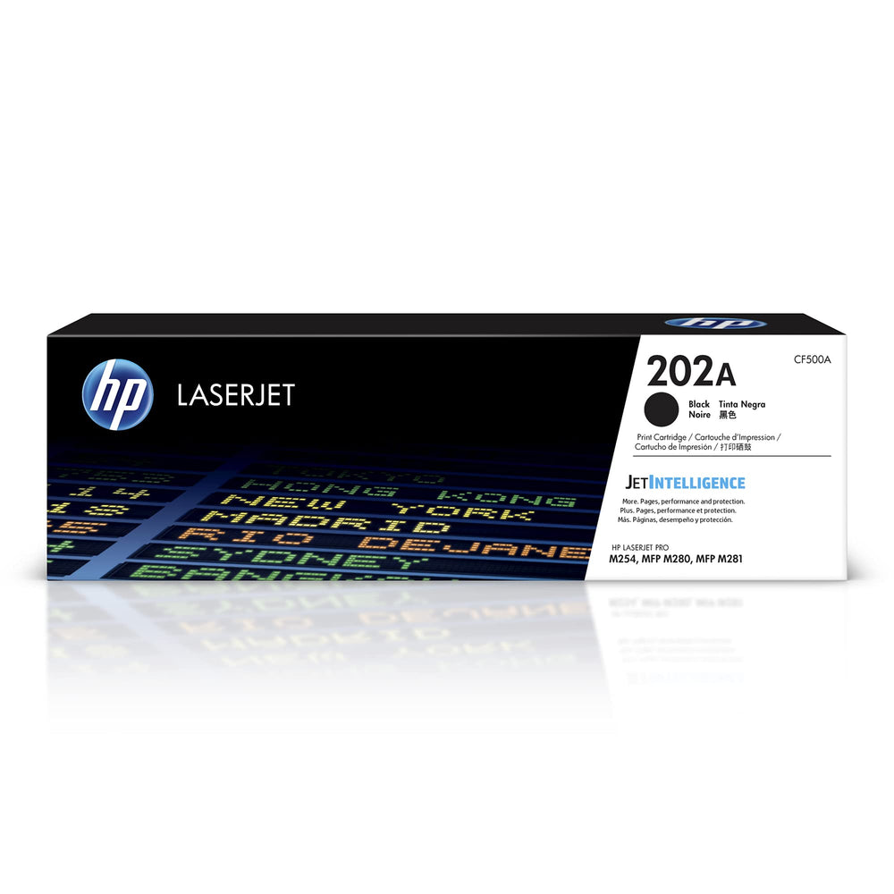 HP 202A front packaging showing model and easy-install benefit
