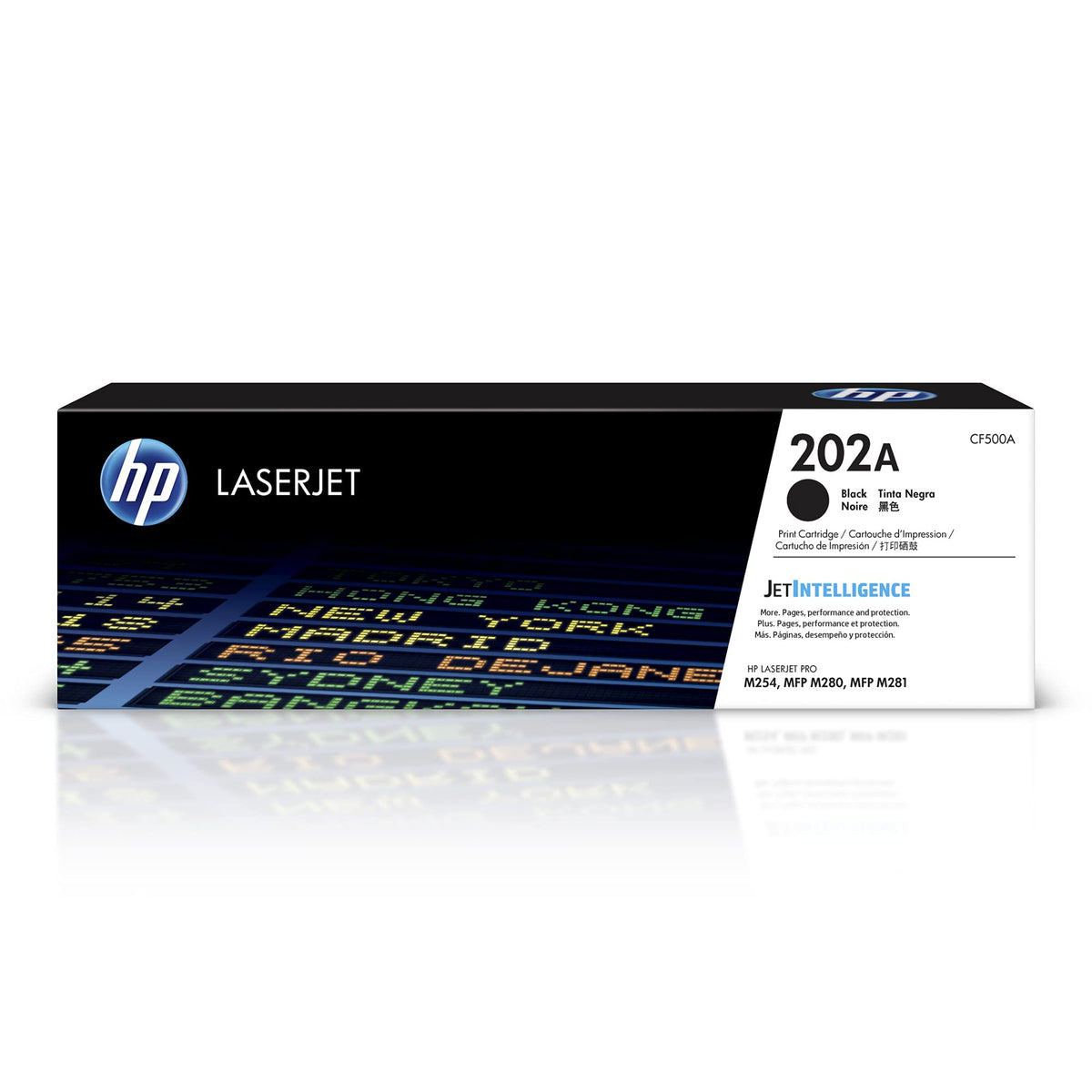 HP 202A front packaging showing model and easy-install benefit
