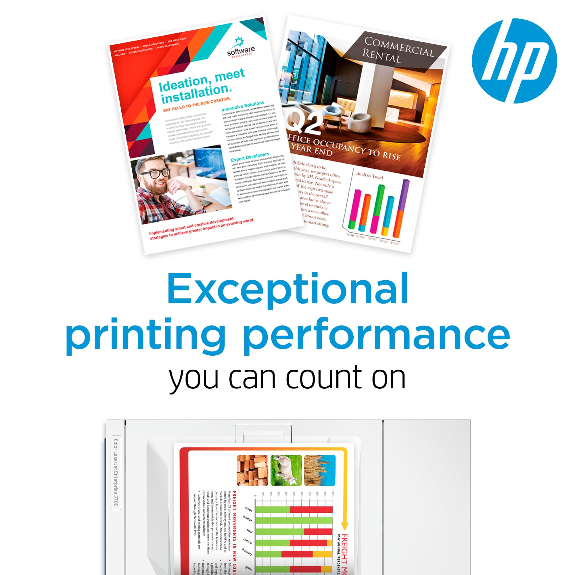 HP 210A magenta printed sample with vivid color for professional documents
