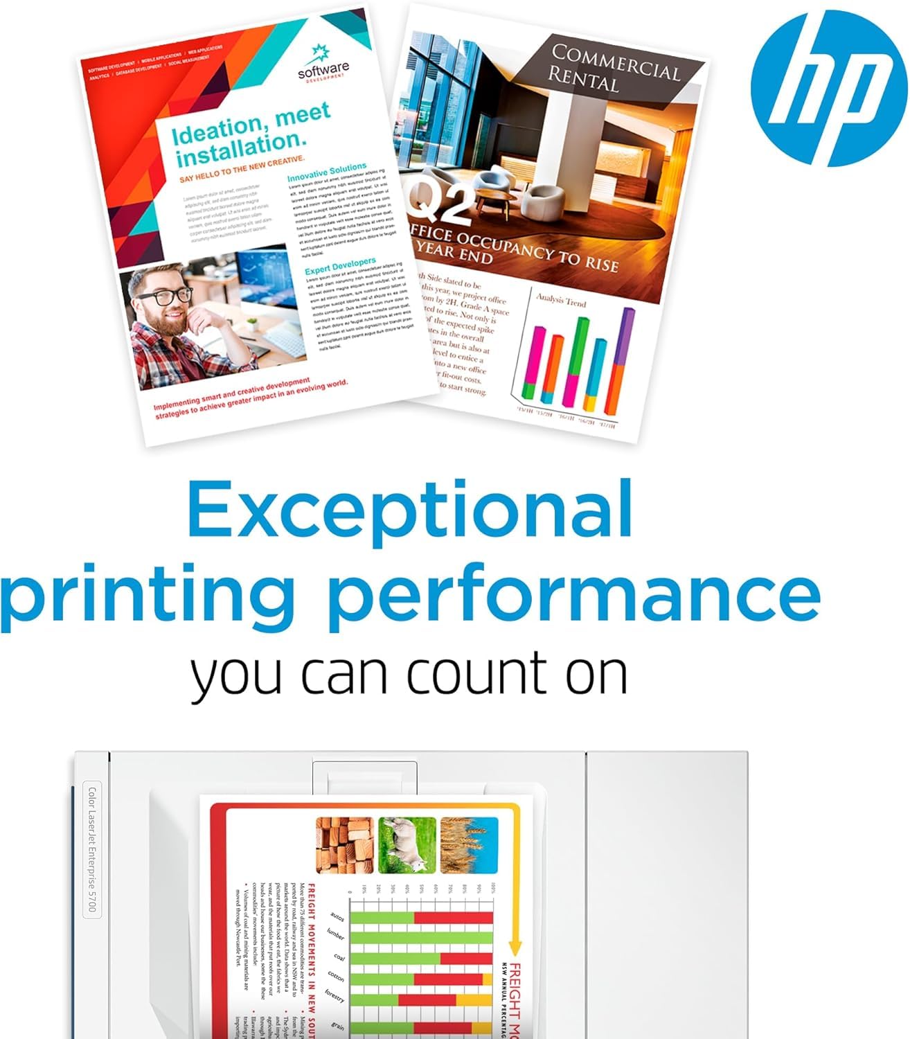 HP 218X cartridge installed in LaserJet Pro demonstrating easy replacement benefit