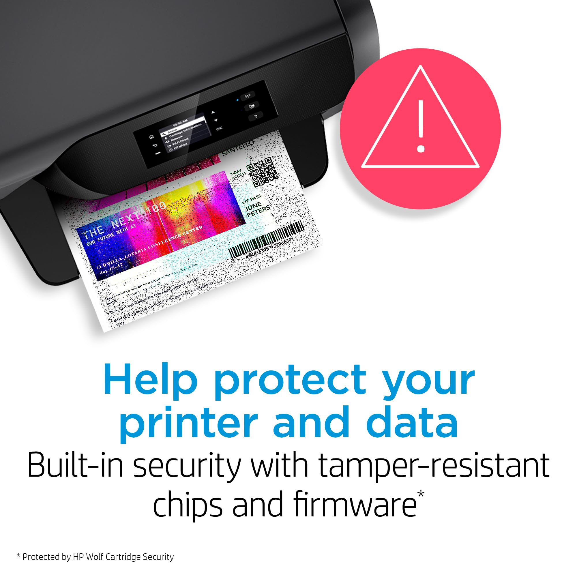 Home office scene with HP cartridges for reliable everyday printing
