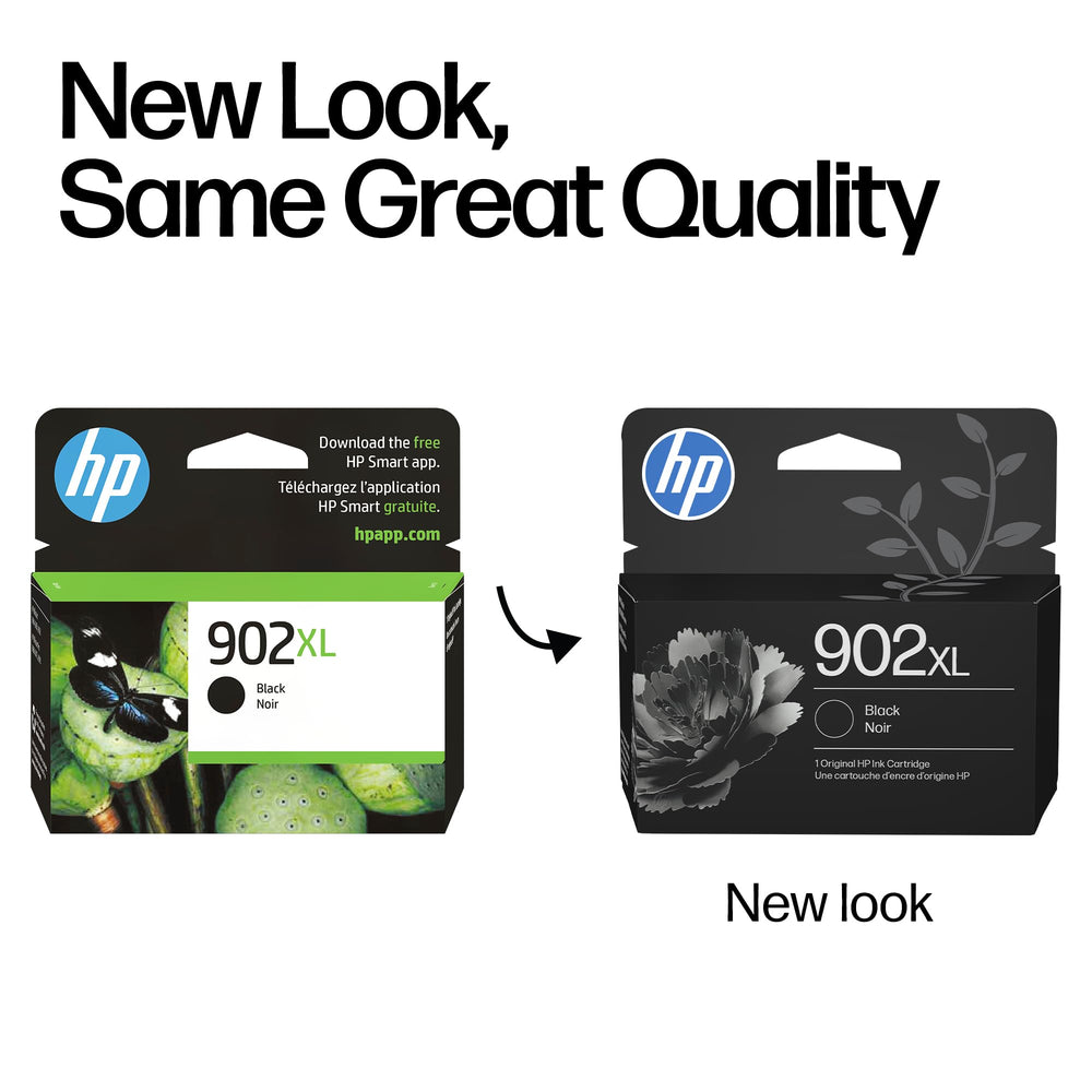 HP 902XL cartridge chip closeup showing accurate printer communication benefit