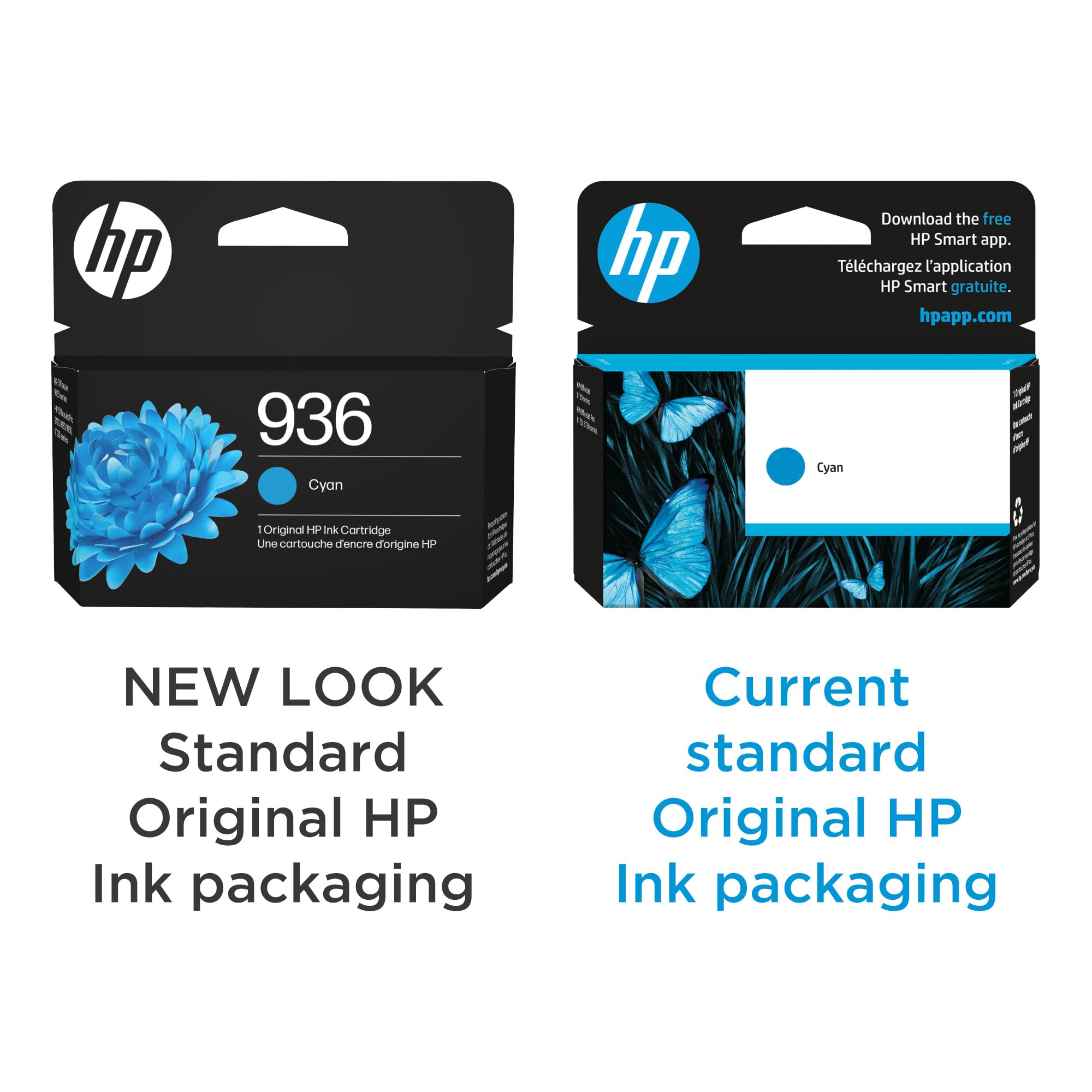 HP 936 cyan nozzle closeup demonstrating precise ink delivery
