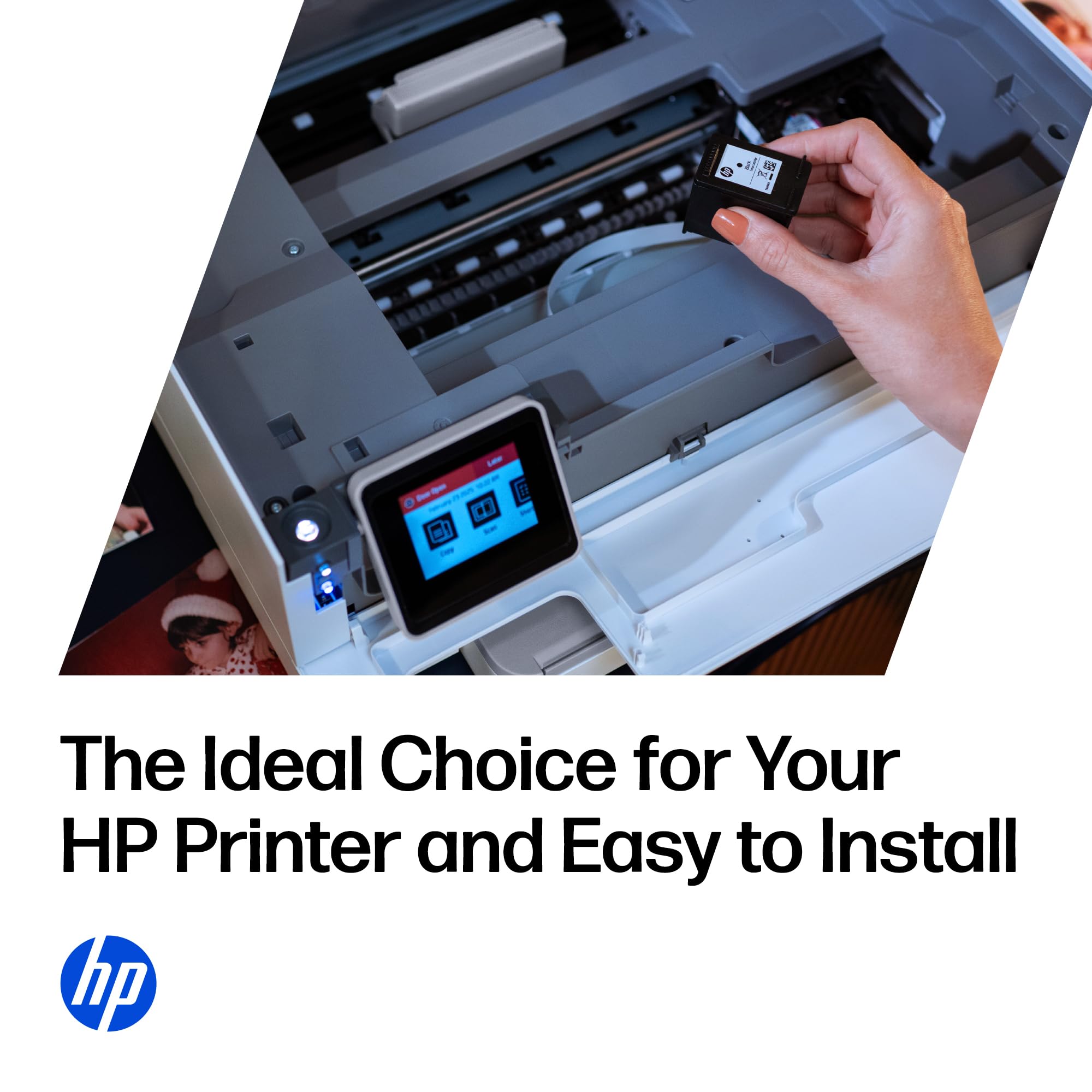 HP 952 cyan print sample gradient showing vivid cyan tone and color accuracy