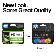 HP 952 magenta cartridge label view showing model N9K27AN for accurate identification