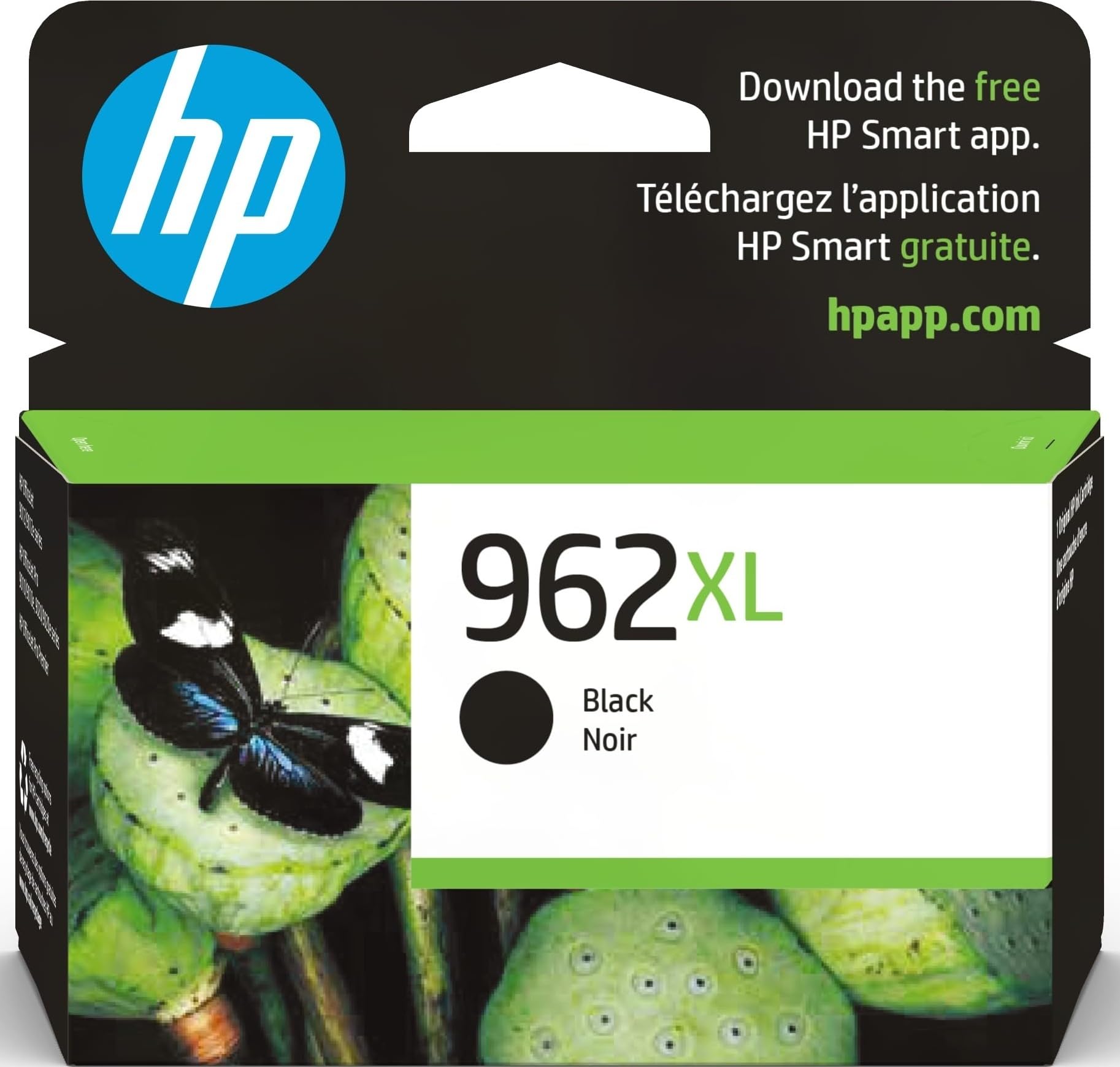 HP 962XL front packaging showing model and high-yield benefit