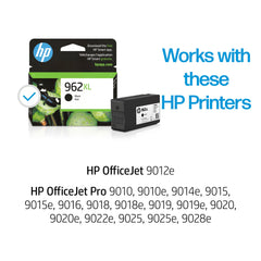 HP 962XL installed in OfficeJet printer for quick replacement benefit