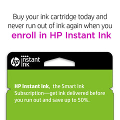 Printed page sample from HP 962XL showing sharp black text clarity