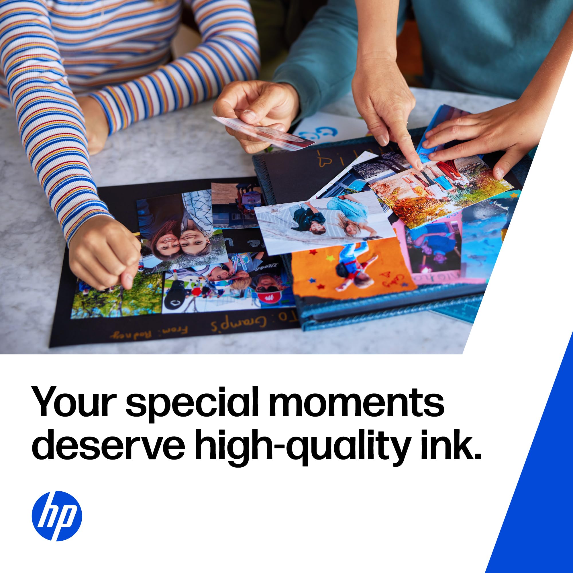 HP 962XL yellow recycling graphic showing environmental reuse benefits
