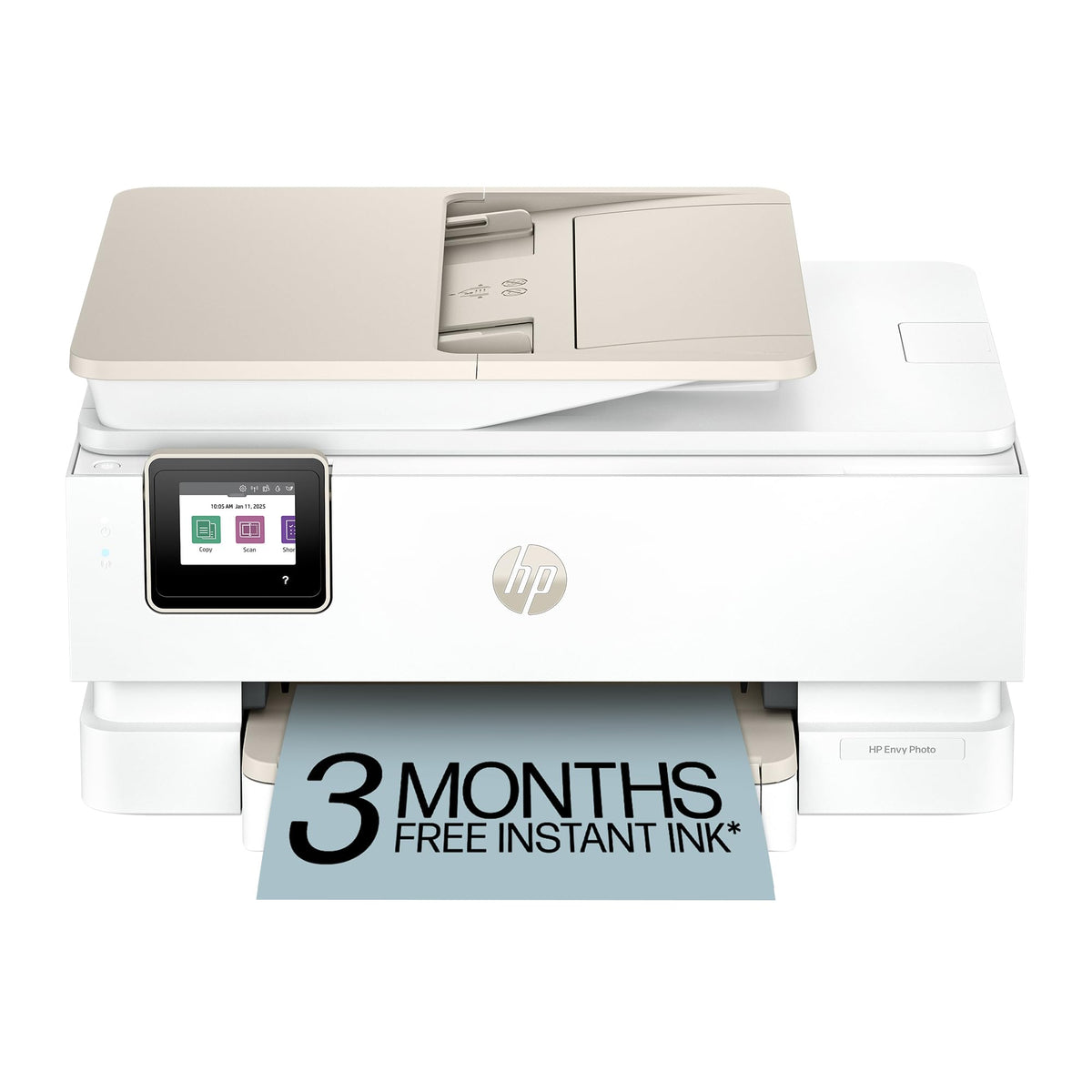HP Envy Photo 7975 front view showing compact design and controls