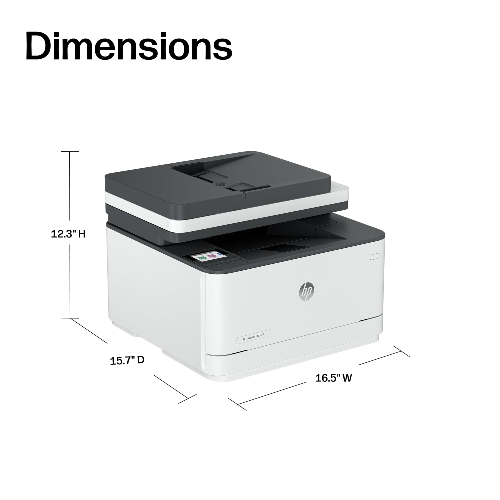 HP LaserJet Pro 3101sdw 250-sheet tray open for longer uninterrupted printing