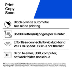 HP LaserJet Pro 3101sdw control-panel closeup for fast access and easy operation