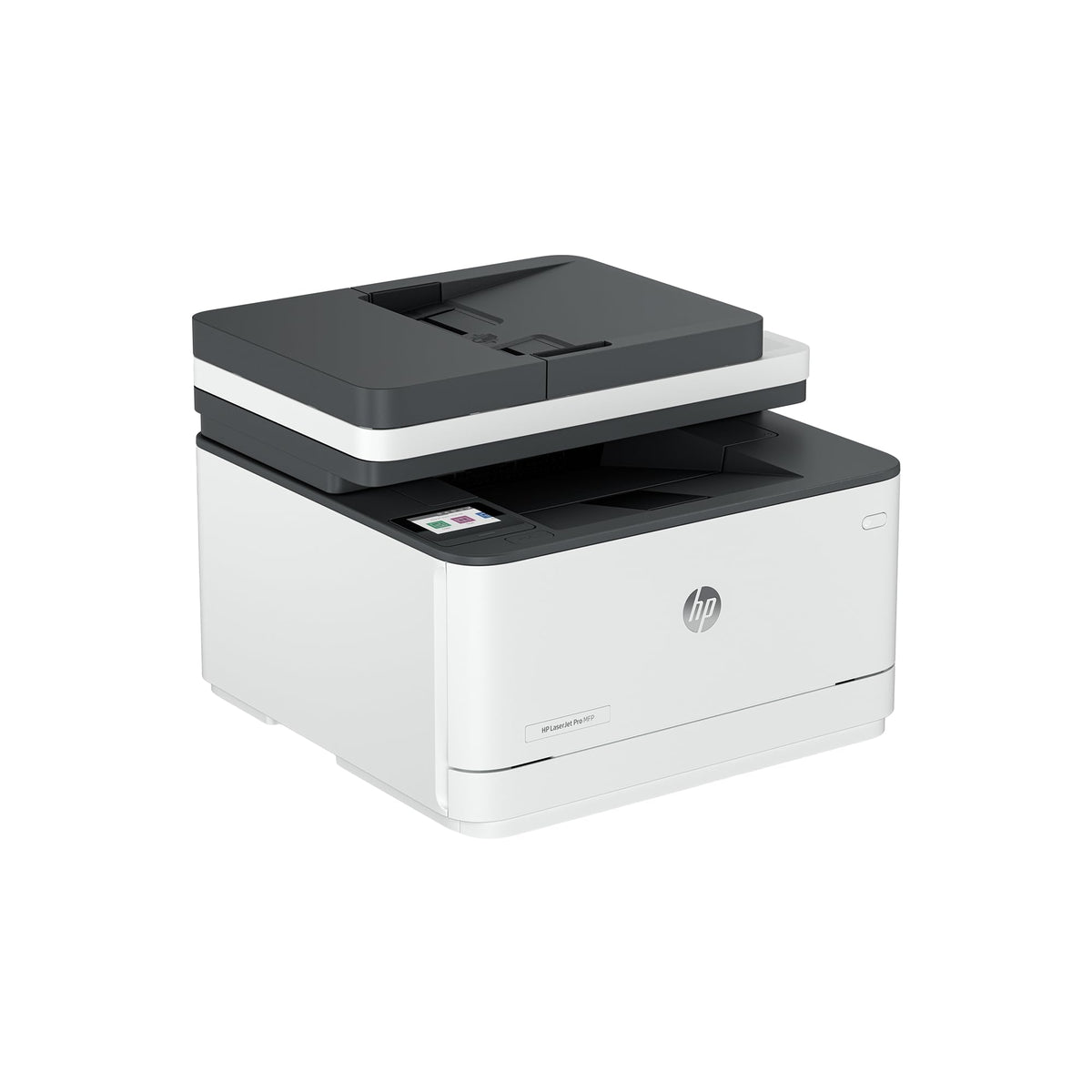 HP LaserJet Pro 3101sdw front view showing compact design and reliable black-and-white printing