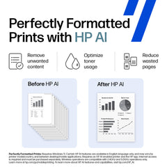HP auto document feeder loaded with pages for hands-free scanning and copying benefit