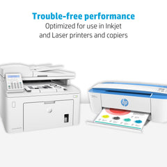 HP Papers double-sided print sample showing low show-through benefit