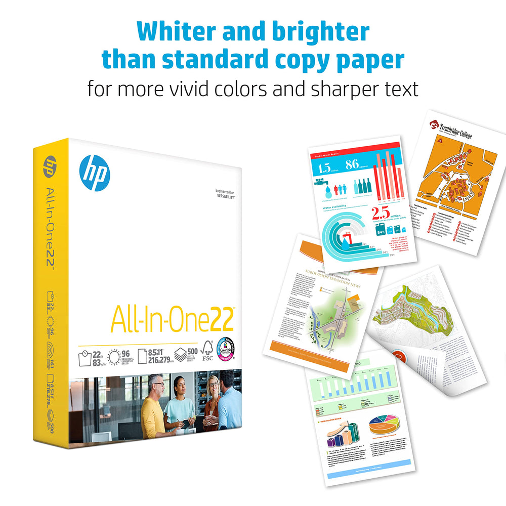 HP Papers sheet exiting printer demonstrating reliable feeding benefit