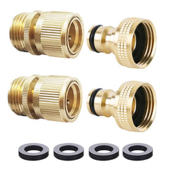 HQMPC brass quick connect front view showing durable fit and easy swap benefit