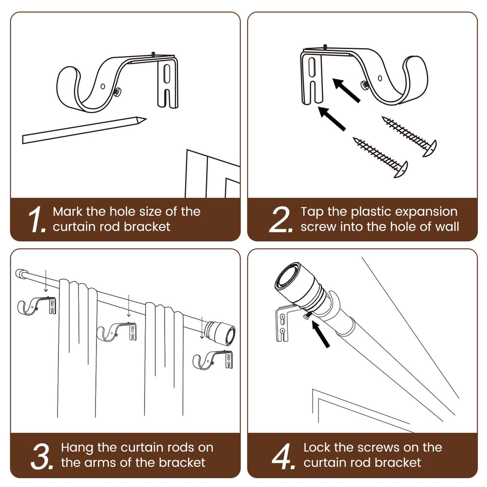 Hradecti brackets and hardware included displayed for quick secure installation