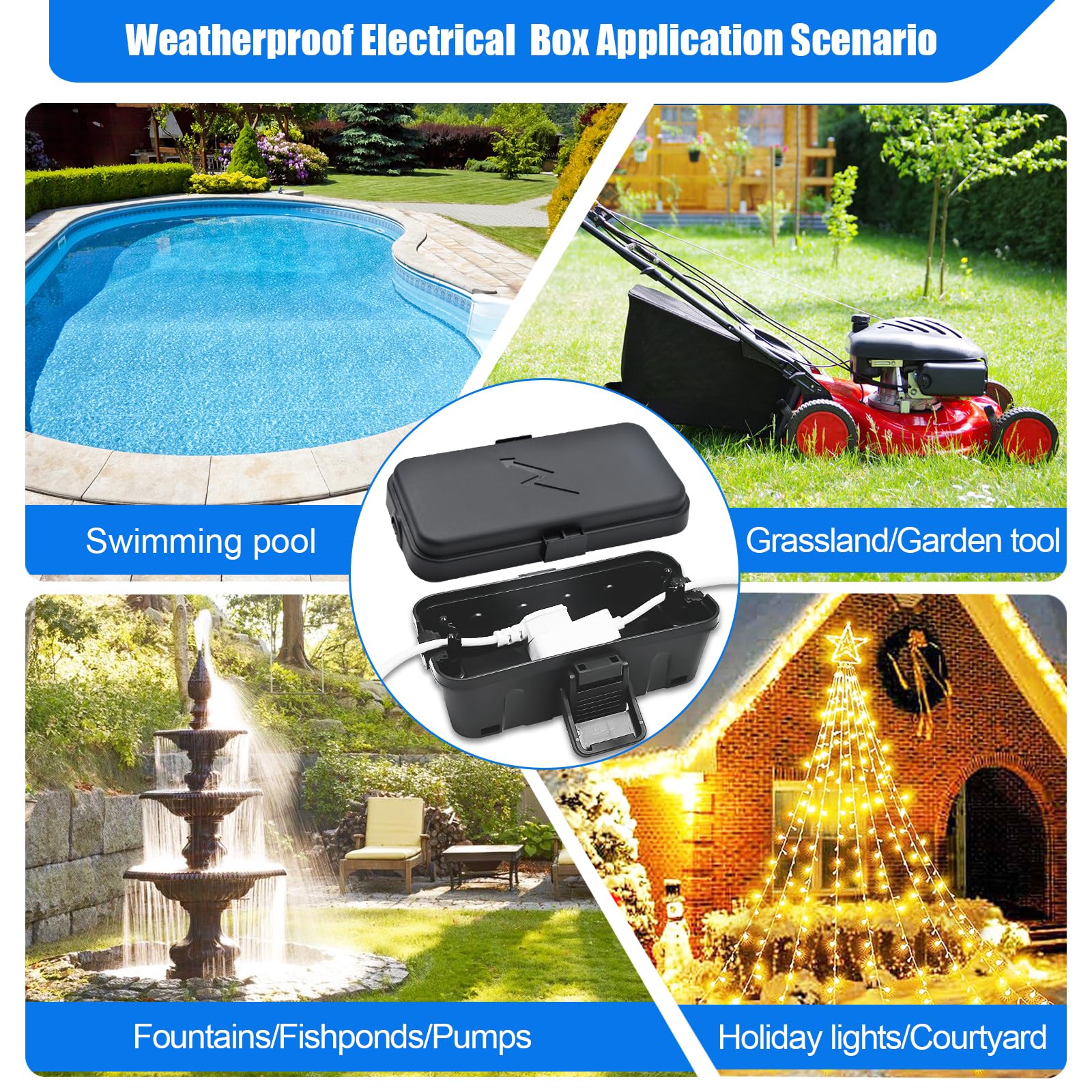 Hrensaw in patio lighting setup showing outdoor power safety benefit