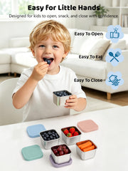 HTEVW close-up of food-grade silicone lid highlighting secure seal and leak-resistant benefit