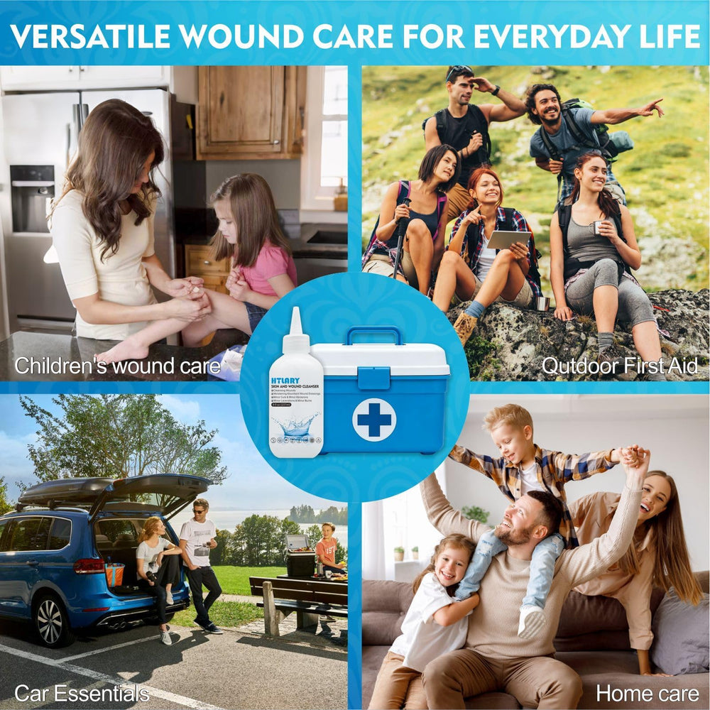 HTLARY in a first-aid kit lifestyle shot for ready everyday care