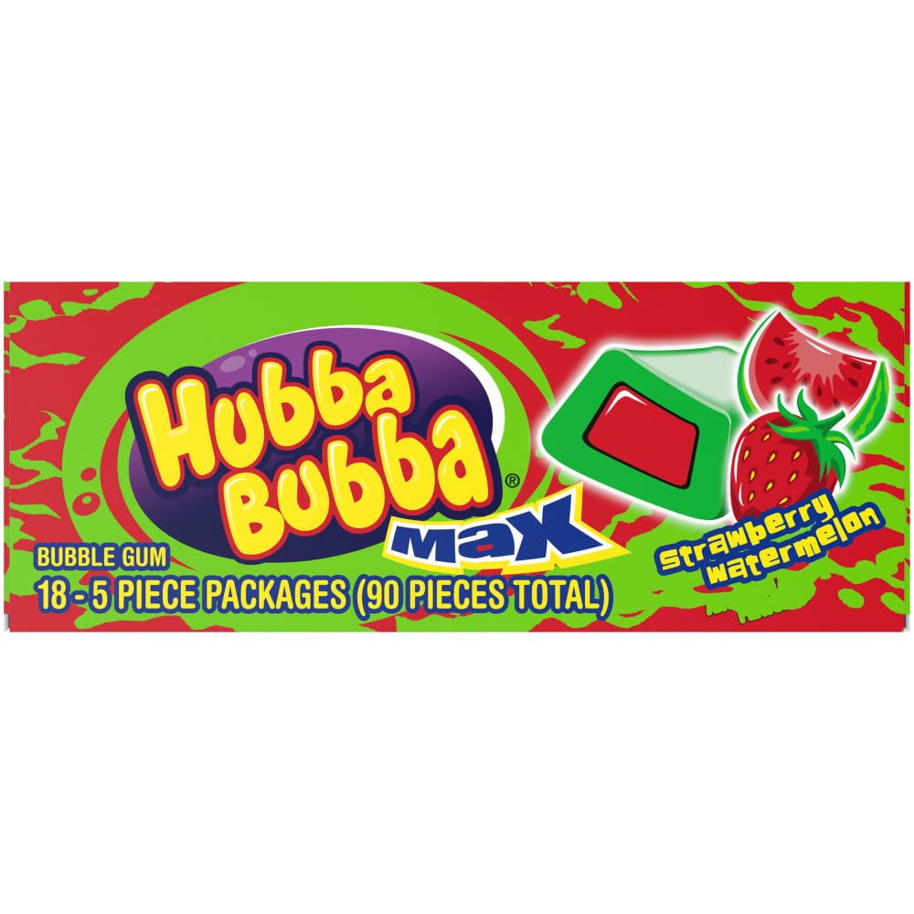 Hubba Bubba individual 5-piece pack close-up, easy to share