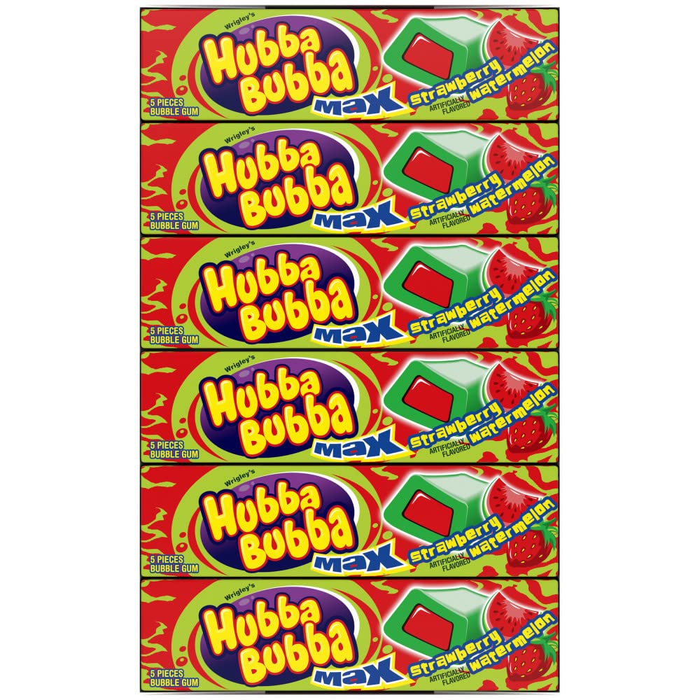 Hubba Bubba gum texture close-up highlighting soft chewability