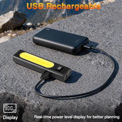 Huccbs LCD battery display showing power level for confident use