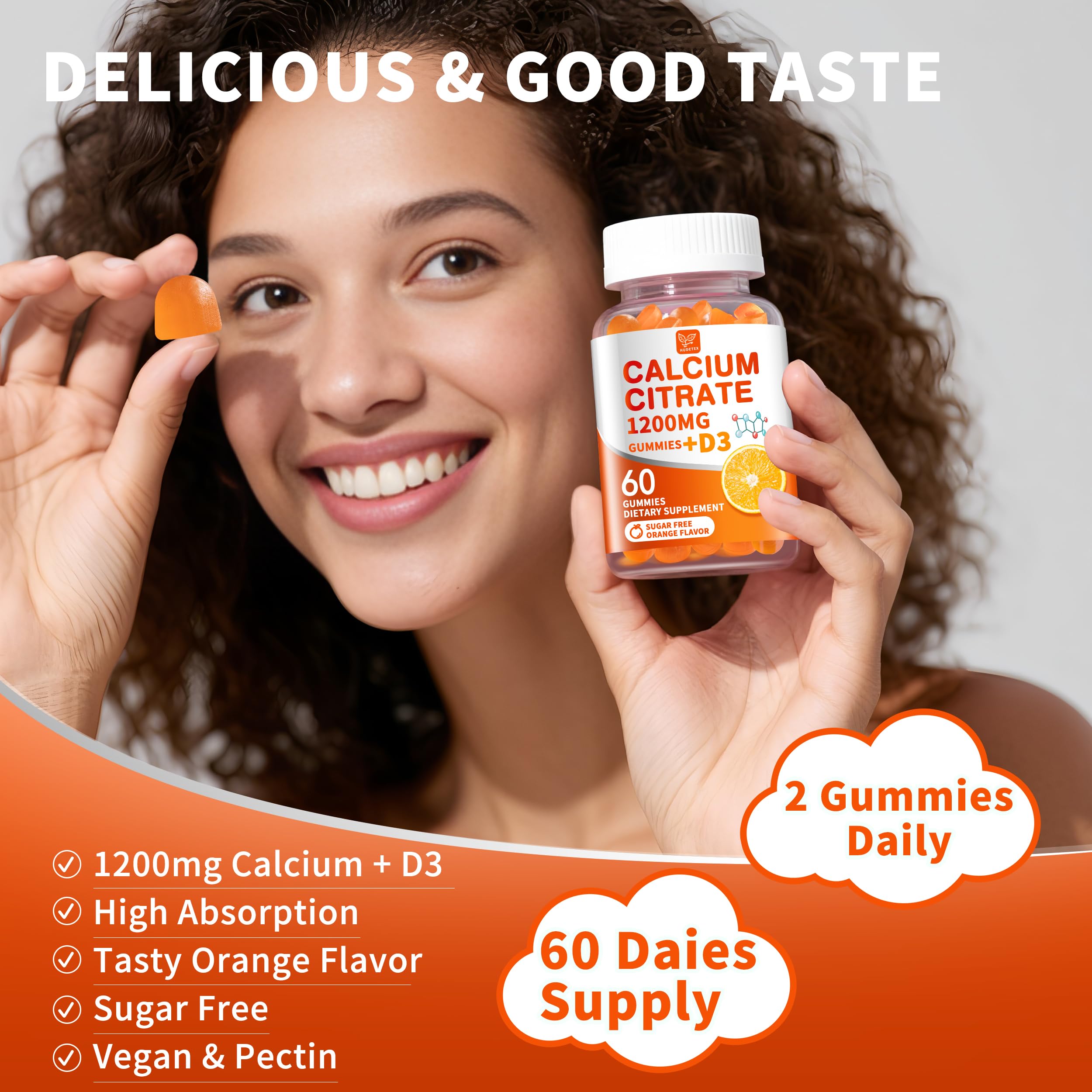 Hudetex certification badges showing vegan non-GMO GMP tested quality