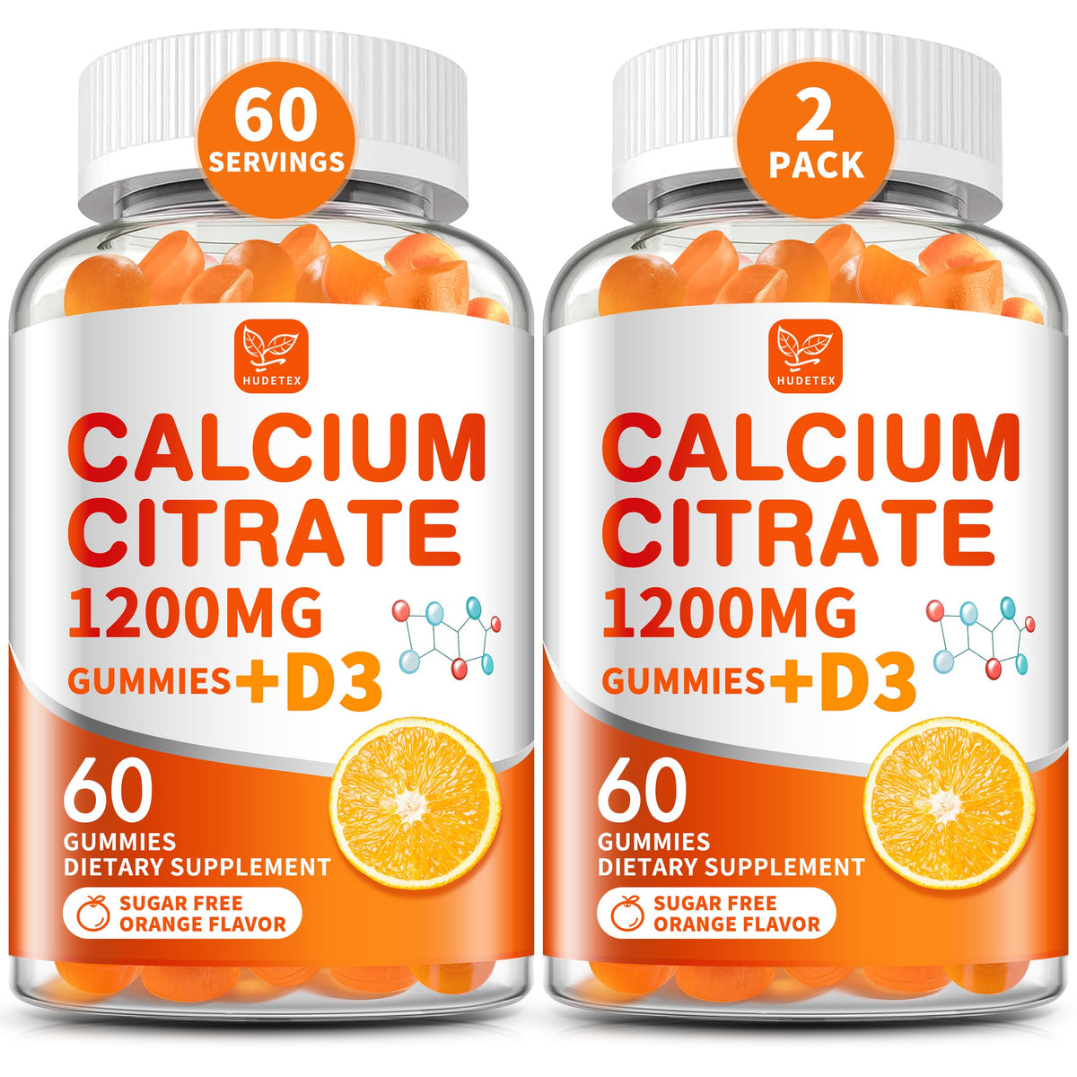 Hudetex front bottle showing package and 60-day two-pack benefit
