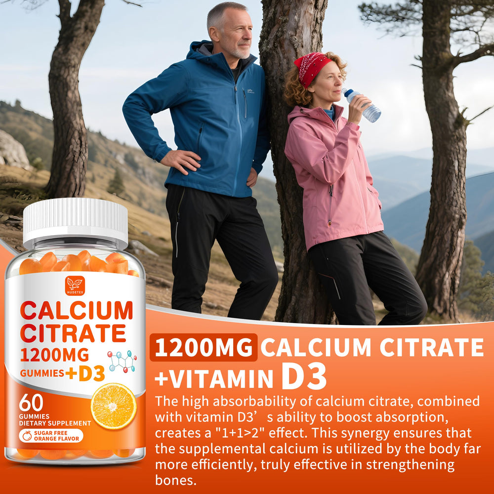 Hudetex supplement label showing ingredients and vitamin D3 for absorption
