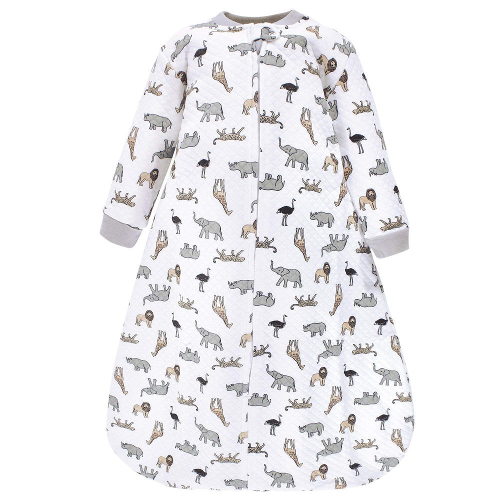 Hudson Baby close-up of quilted cotton texture highlighting soft warmth and breathability